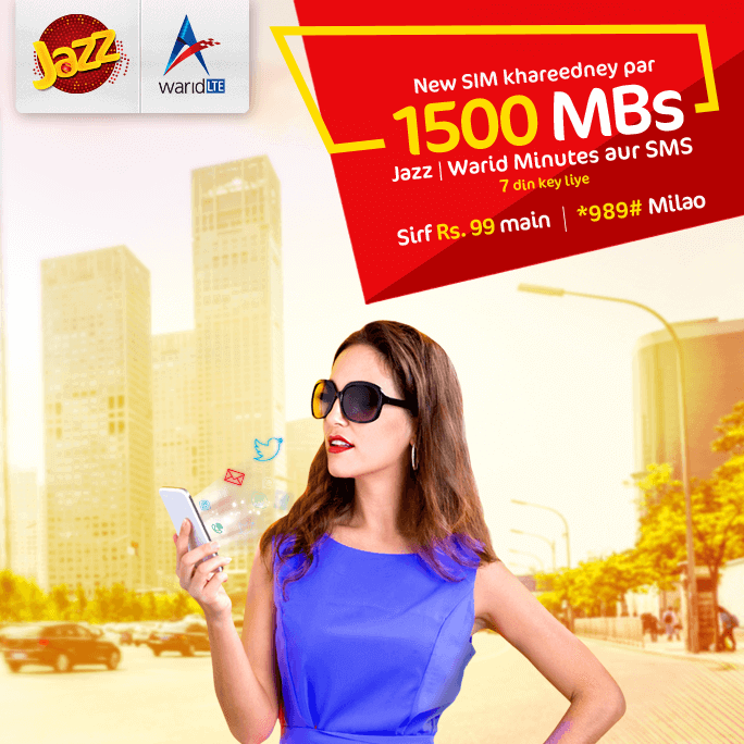 Jazz and Warid Nayee Sim LO Offer 2024 SMS 1500, Jazz Warid Call minutes 1500, Validity Charges