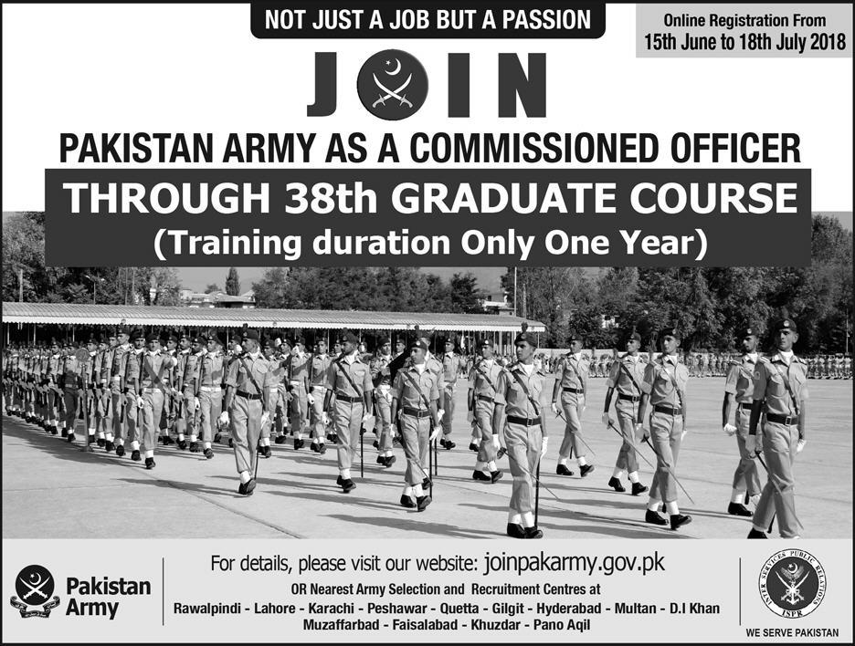 Join Pak Army Graduate Course 2024 Online Registration Age Limit Advertisement