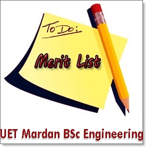 UET Mardan Merit List 2024 Engineering 1st, 2nd, 3rd Open, Self Finance