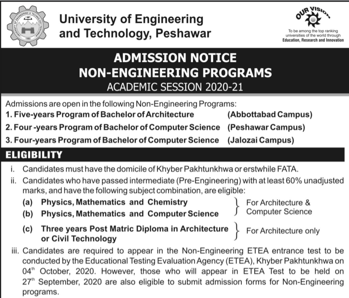 ETEA Non Engineering Test Result 2024 Online www.etea.edu.pk